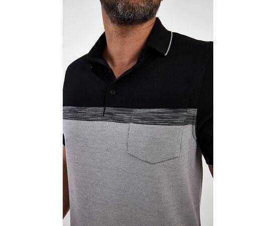 Polo Neck Short Sleeve T-shirt with Pocket