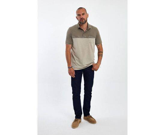 Polo Neck Short Sleeve T-shirt with Pocket