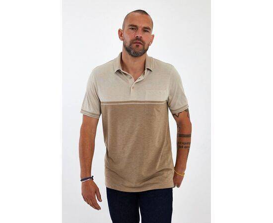 Polo Neck Short Sleeve T-shirt with Pocket