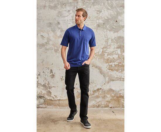 Polo Collar Short Sleeve T-Shirt with Pockets