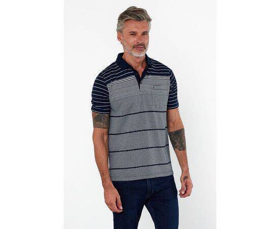 Polo Collar Short Sleeve T-Shirt with Pockets