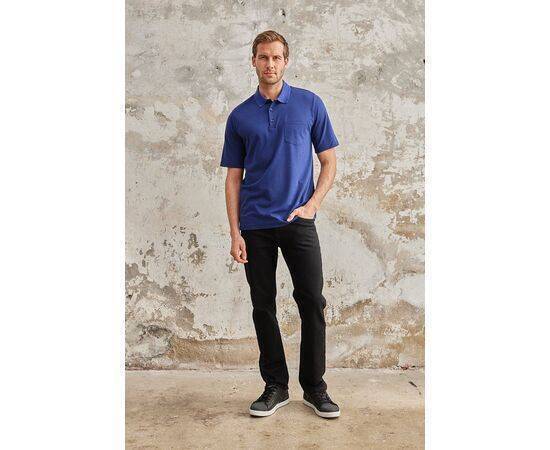 Polo Collar Short Sleeve T-Shirt with Pockets