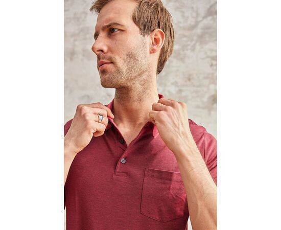 Polo Collar Short Sleeve T-Shirt with Pockets