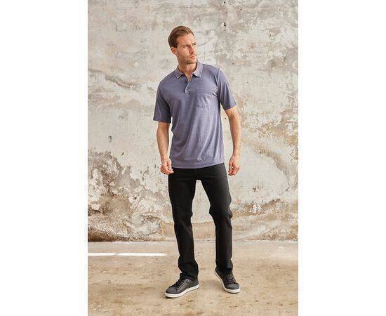 Polo Collar Short Sleeve T-Shirt with Pockets