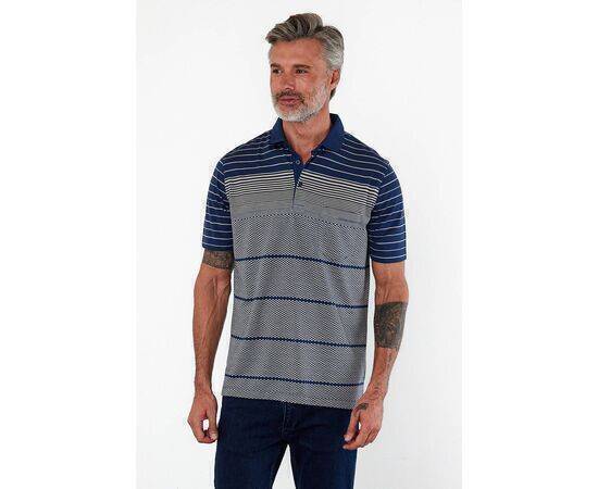 Polo Collar Short Sleeve T-Shirt with Pockets