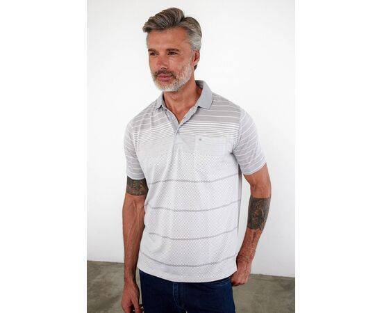 Polo Collar Short Sleeve T-Shirt with Pockets