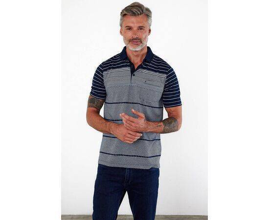 Polo Collar Short Sleeve T-Shirt with Pockets