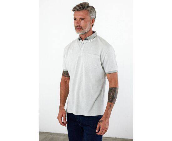 Polo Collar Short Sleeve T-Shirt with Pockets