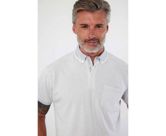 Polo Collar Short Sleeve T-Shirt with Pockets