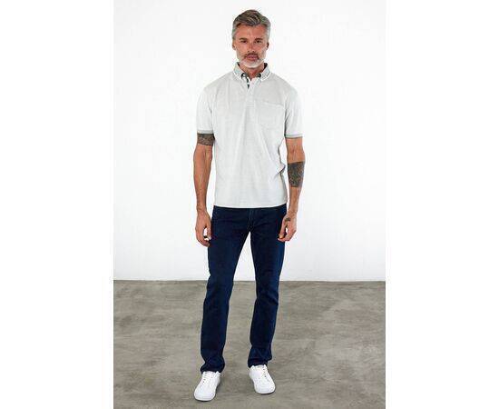 Polo Collar Short Sleeve T-Shirt with Pockets