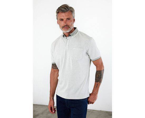 Polo Collar Short Sleeve T-Shirt with Pockets