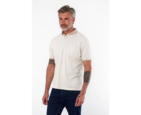 Polo Collar Short Sleeve T-Shirt with Pockets