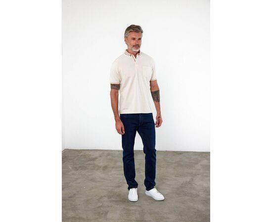 Polo Collar Short Sleeve T-Shirt with Pockets