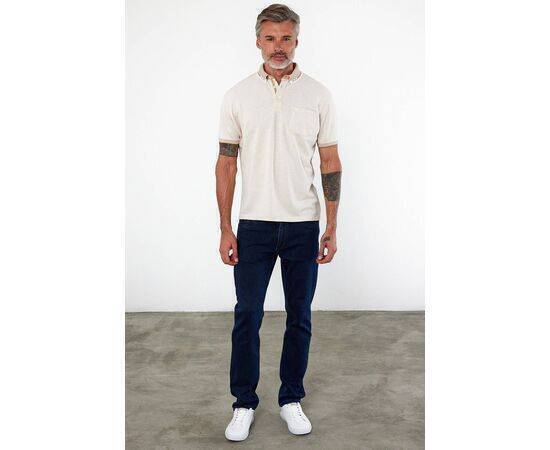 Polo Collar Short Sleeve T-Shirt with Pockets