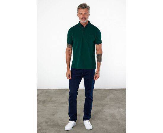 Polo Collar Short Sleeve T-Shirt with Pockets