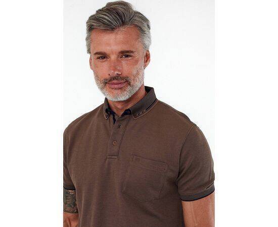 Polo Collar Short Sleeve T-Shirt with Pockets