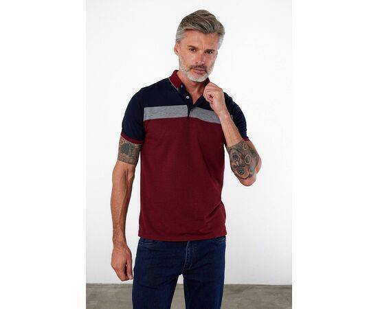 Polo Neck Short Sleeve T-Shirt with No Pockets