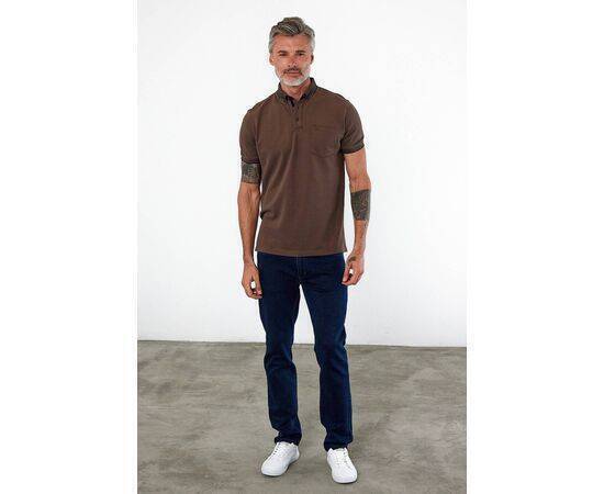 Polo Collar Short Sleeve T-Shirt with Pockets