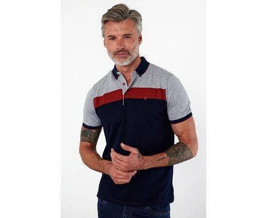 Polo Neck Short Sleeve T-Shirt with No Pockets