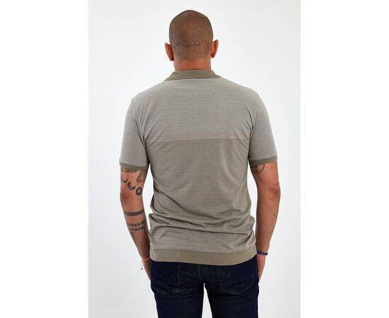 Zippered Polo Neck Short Sleeve T-shirt