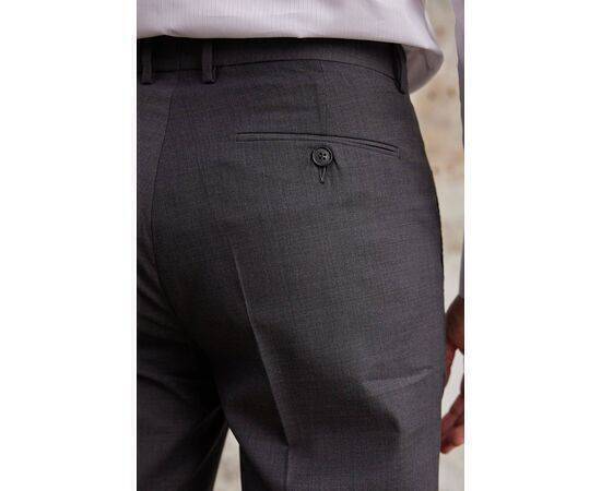 Single Pleated Fabric Trousers with Side Pockets