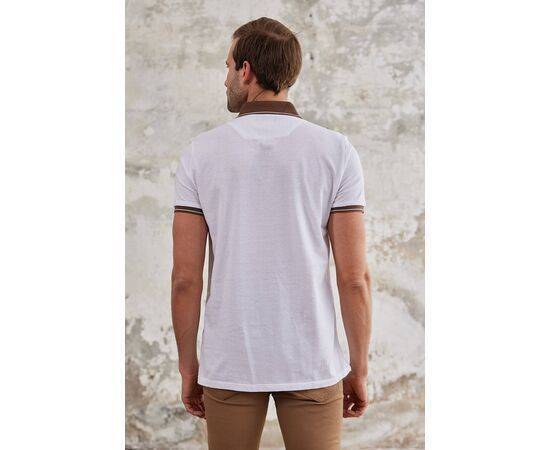 Polo Collar Short Sleeve T-Shirt with Collar Button Fastening