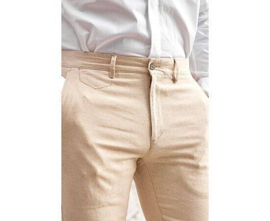 Linen Chino Trousers with Side Pockets