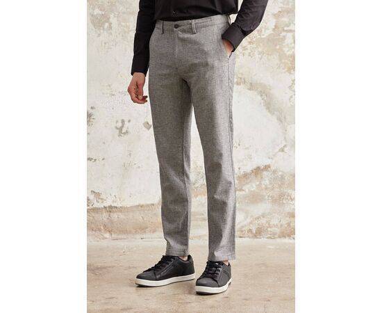 Linen Chino Trousers with Side Pockets