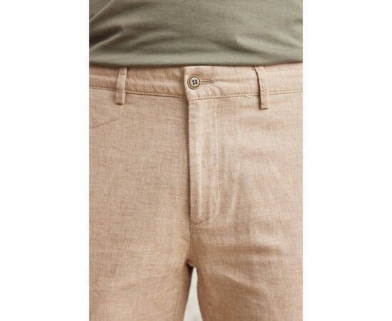 Linen Chino Trousers with Side Pockets