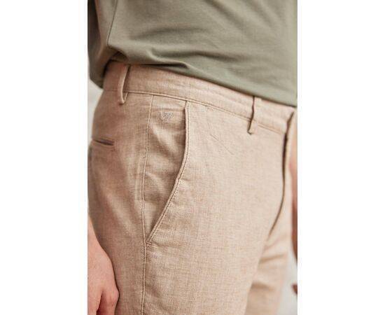 Linen Chino Trousers with Side Pockets