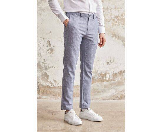 Linen Chino Trousers with Side Pockets