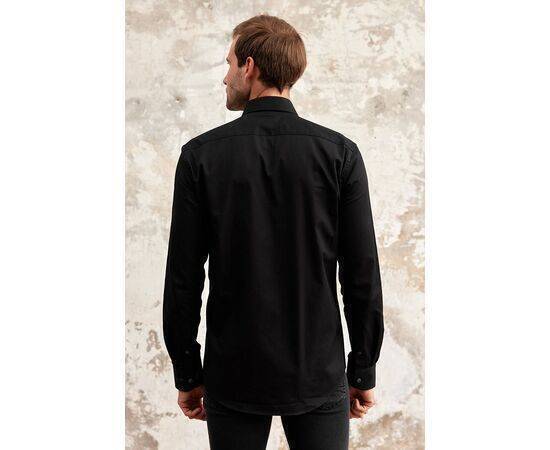 Gabardine Collar Long Sleeve Shirt with Pockets