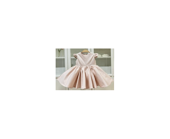 Cotton Satin Nude Dress