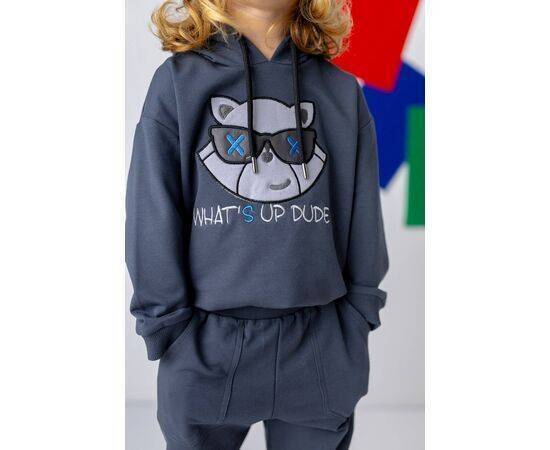 Cat Embroidered Hoodie for Boys