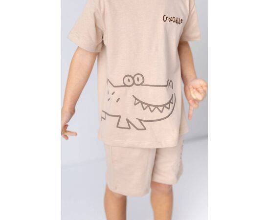 Crocodile Print Short & T-Shirt Set for Baby Boys