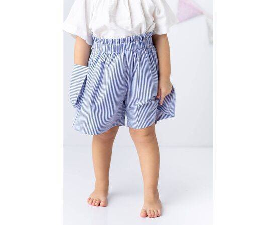 Striped Shorts with Cargo Pockets for Girls