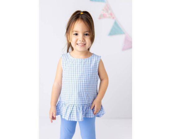 Patterned Woven Blouse for Girls