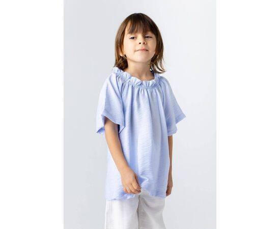 Woven Viscose Straight Blouse for Girls