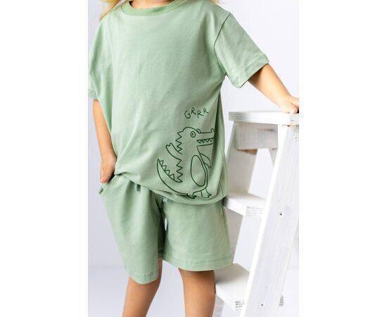 Crocodile Print Short & T-Shirt Set for Baby Boys