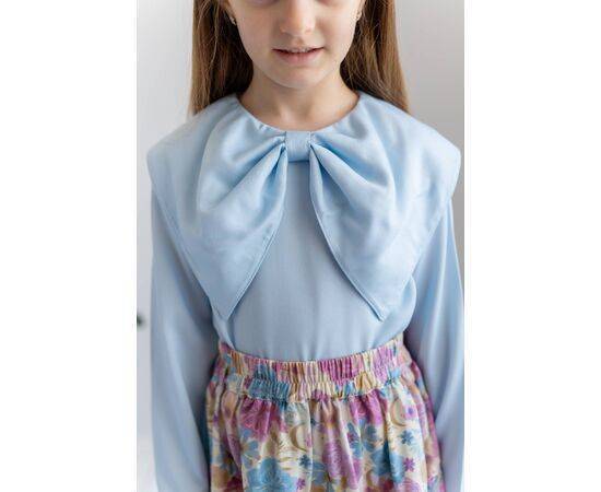 Woven Blouse with Collar Detail for Girls