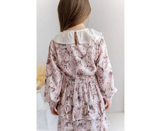 Flower Patterned Woven Blouse for Girls