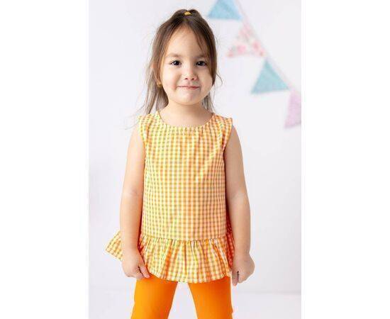 Patterned Woven Blouse for Girls