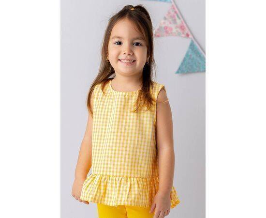 Patterned Woven Blouse for Girls