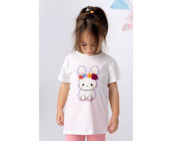 Rabbit Printed T-Shirt for Baby Girls