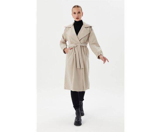 False Sleeve Double Breasted Trench Coat