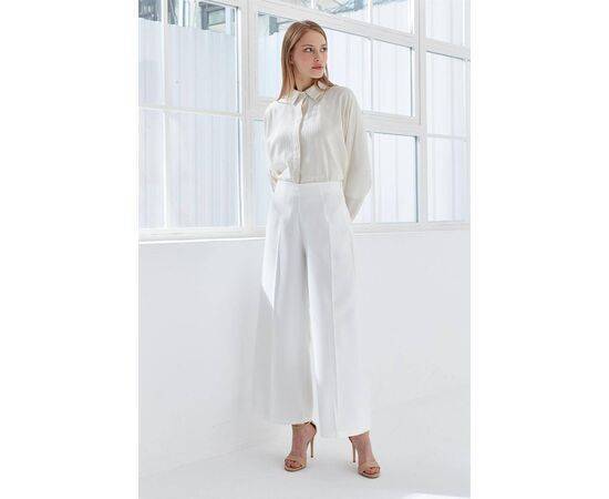 Wide Leg Trousers with Side Zipper