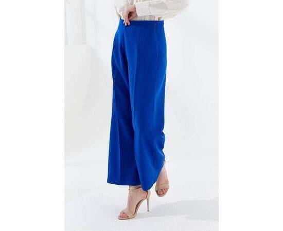 Wide Leg Trousers with Side Zipper