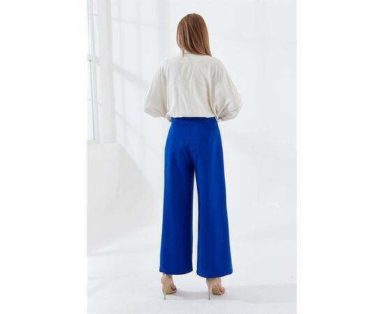 Wide Leg Trousers with Side Zipper