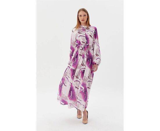 Patterned Satin Dress